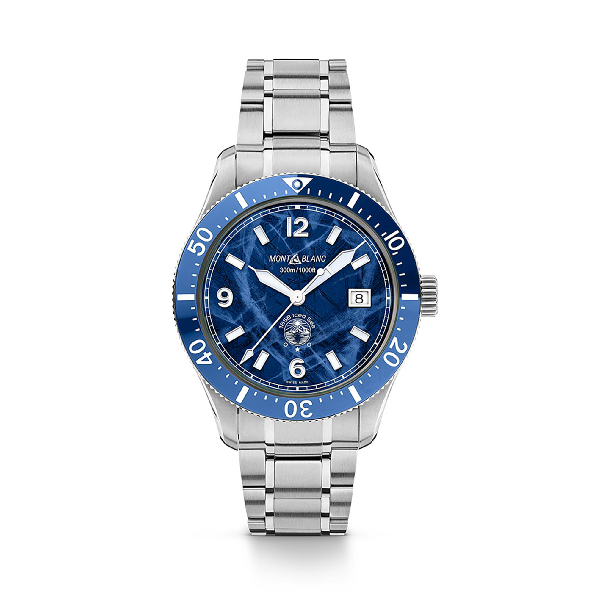 Montblanc 1858 Iced Sea Automatic 41 mm in Stainless Steel